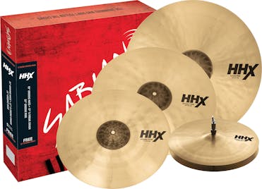 Sabian HHX X-Treme Groove Pack - 15" Groove Hats, 17" & 19" Crash, 21" Groove Ride