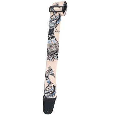 Henry Heller Artist Series Sublimation Guitar Strap in Peacock