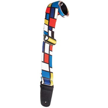 Henry Heller Artist Series Sublimation Guitar Strap in Mondrian