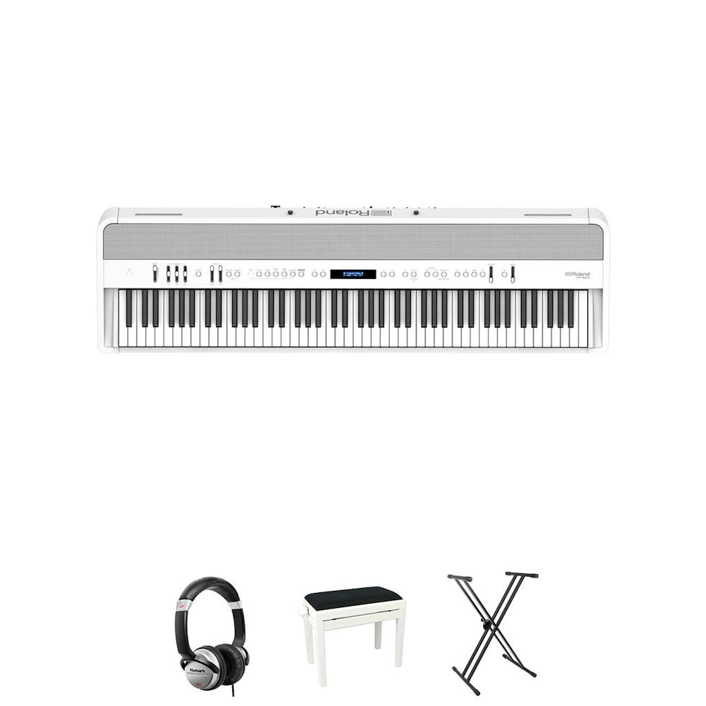 Roland FP90X Digital Piano Essentials Package - White