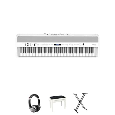 Roland FP-90X Digital Piano in White Bundle 1