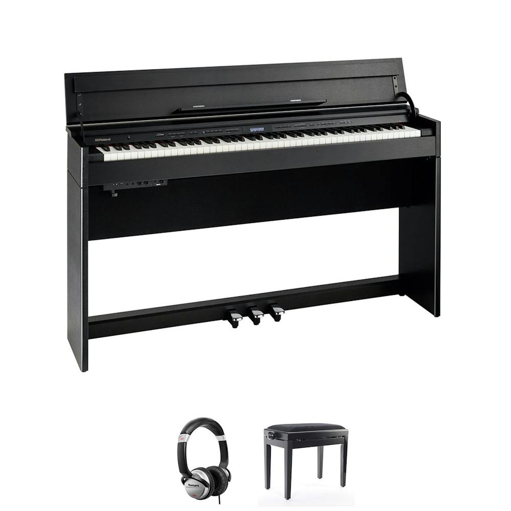 Roland DP603 Upright Digital Piano Bundle in Contemporary Black