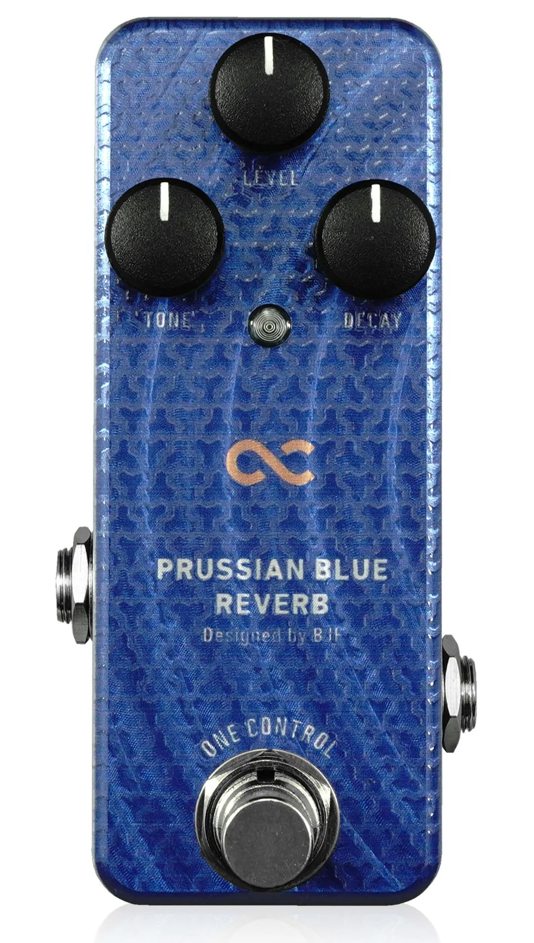 one control prussian blue reverb pedal