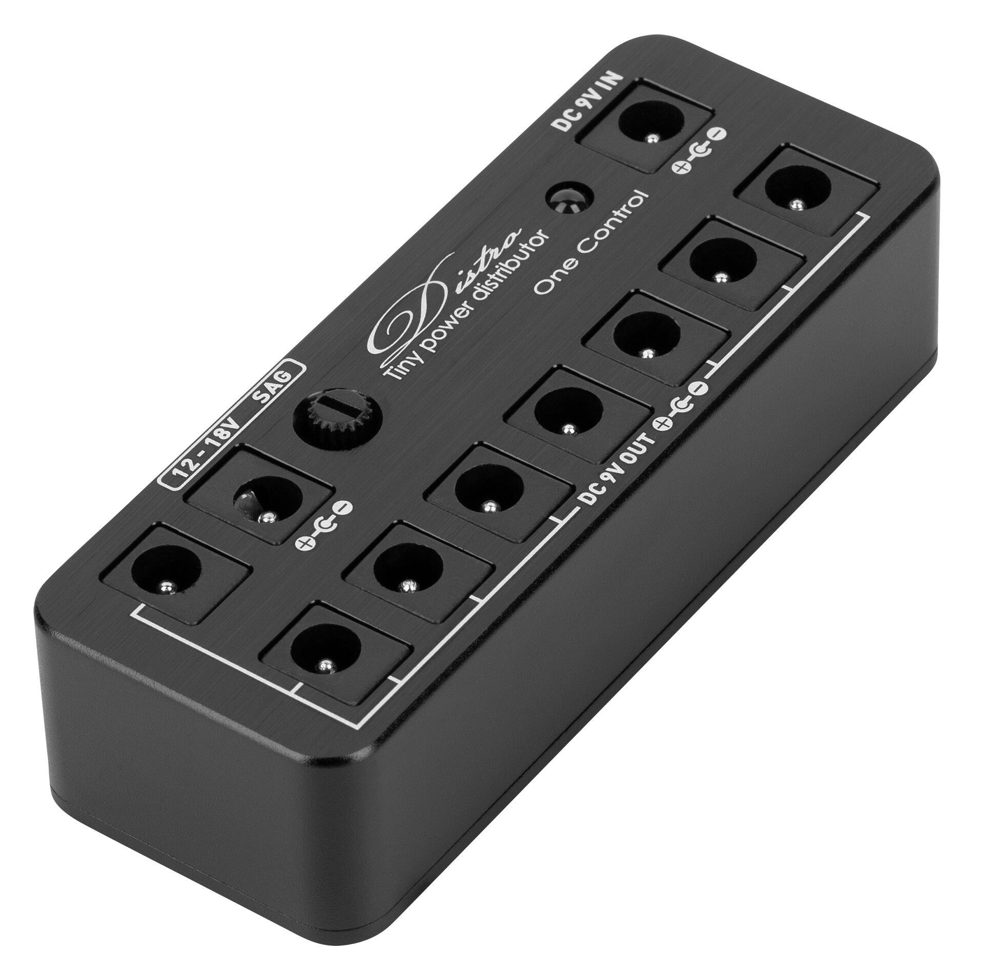 One Control Micro Distro 'All-in-One Pack' Pedal PSU in Black