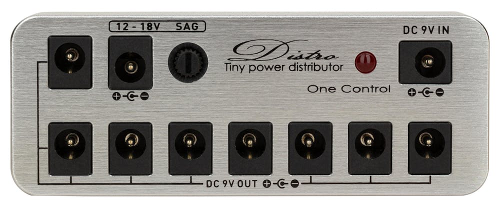 One Control Distro Shiny Silver All in One Pack Power Distributor