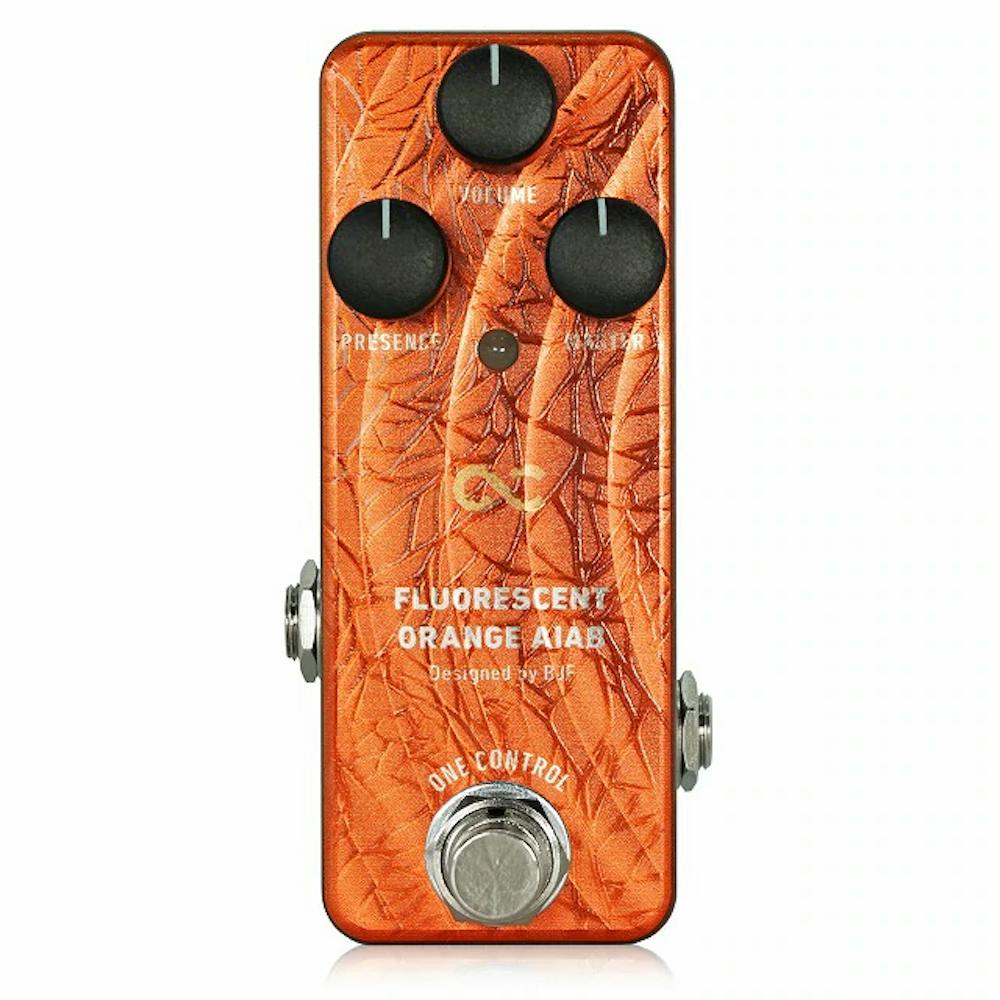 One Control BJF Series Fluorescent Orange AIAB Distortion Pedal