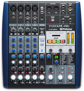 Presonus StudioLive AR8c Analogue Mixer and Audio Interface
