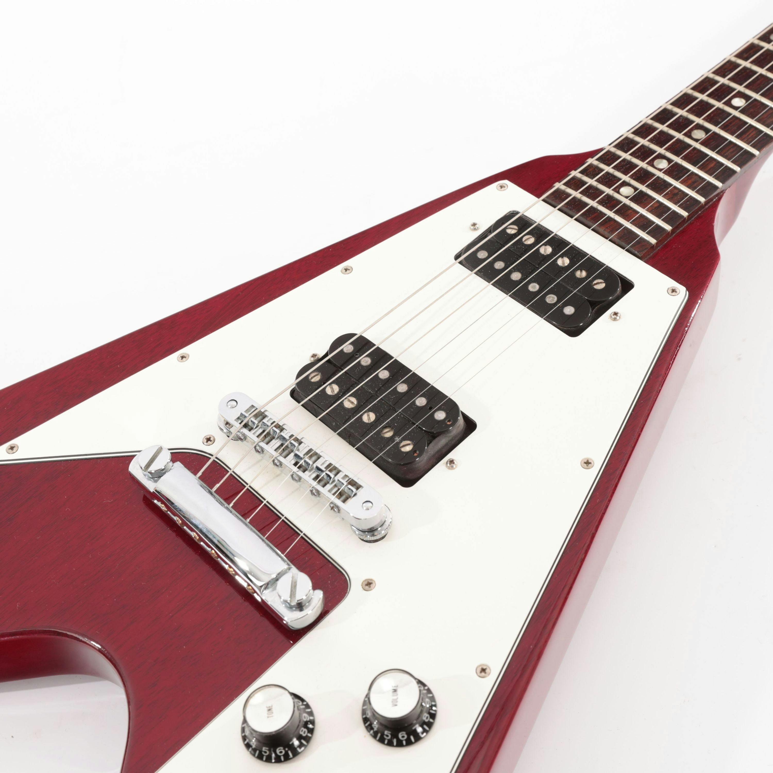 Second Hand Gibson Flying V 1994 67 Re Issue In Cherry Gloss Andertons Music Co 