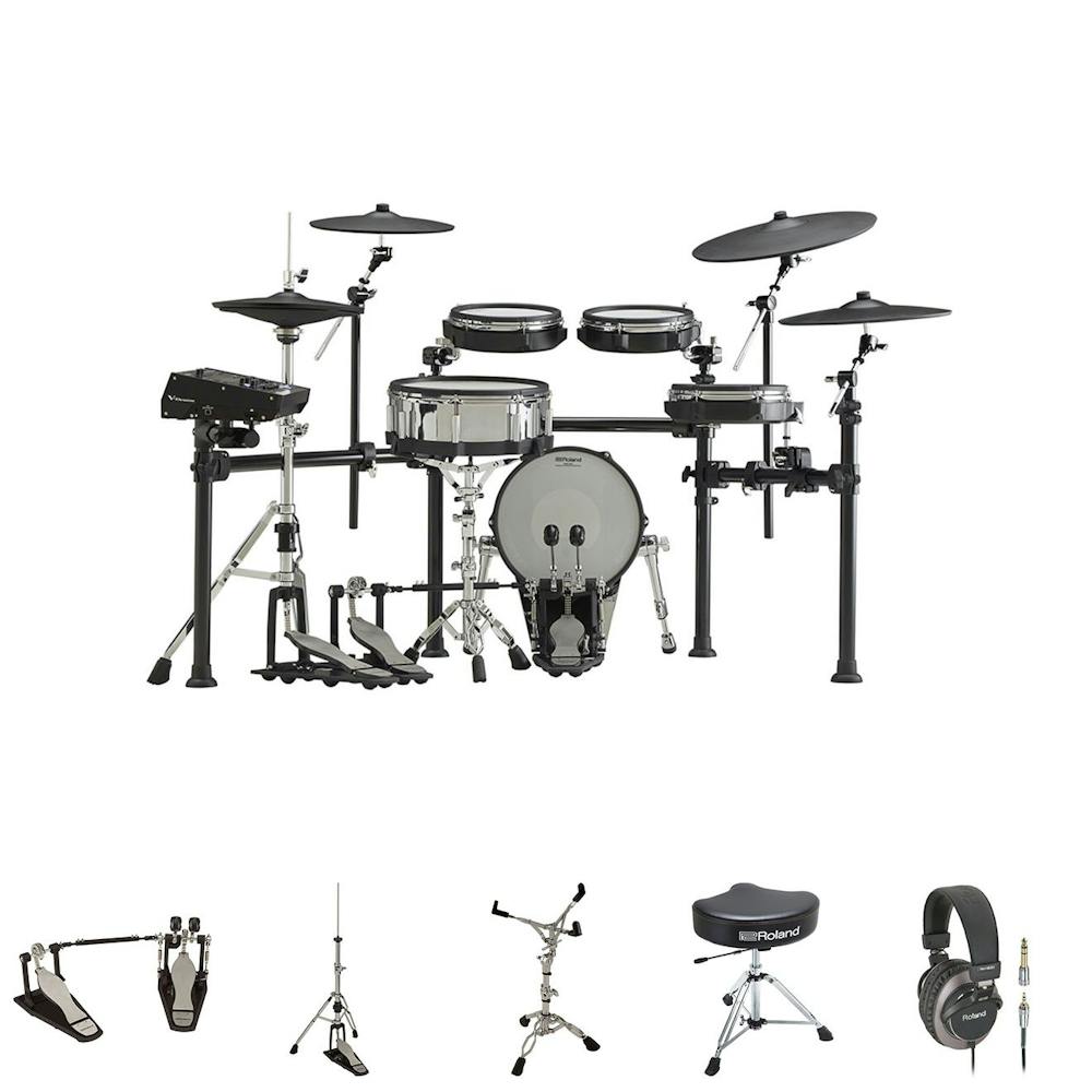 Roland TD-27K Electronic Drum Kit Bundle With Stool, Sticks & Headphones