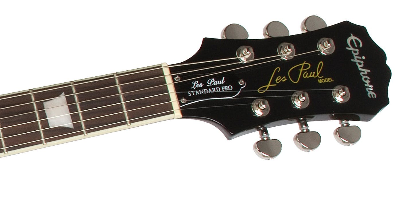 Epiphone Les Paul Standard Plustop PRO Guitar in Trans Black