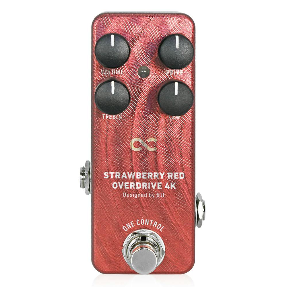 One Control BJF Series Strawberry Red Overdrive 4K Pedal