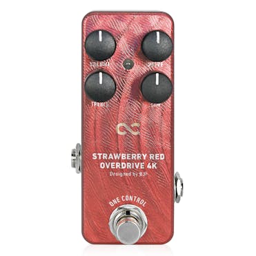 One Control BJF Series Strawberry Red Overdrive 4K Pedal
