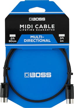 Boss BMIDI-PB3 3ft MIDI Cable with Multi-Directional Connectors