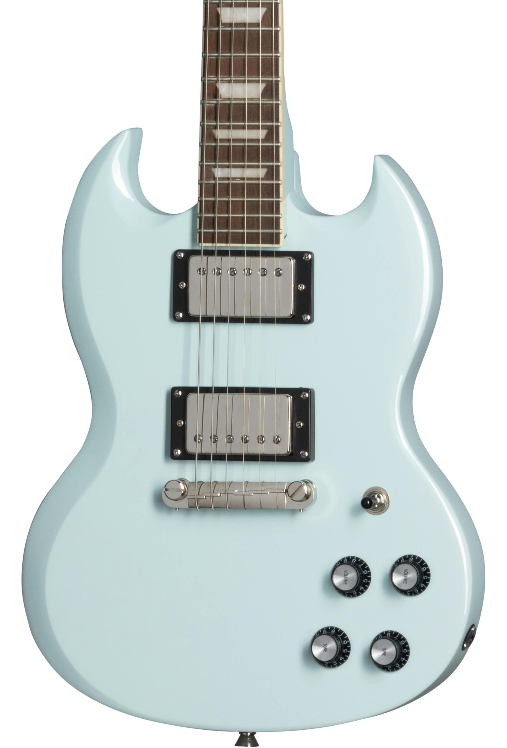 Epiphone Power Players SG Electric Guitar in Ice Blue with 