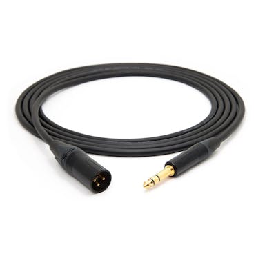 Mogami 3m TRS Jack - XLRM Cable with Neutrik Black and Gold Connectors