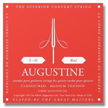 Augustine Red MT Single G or 3rd String