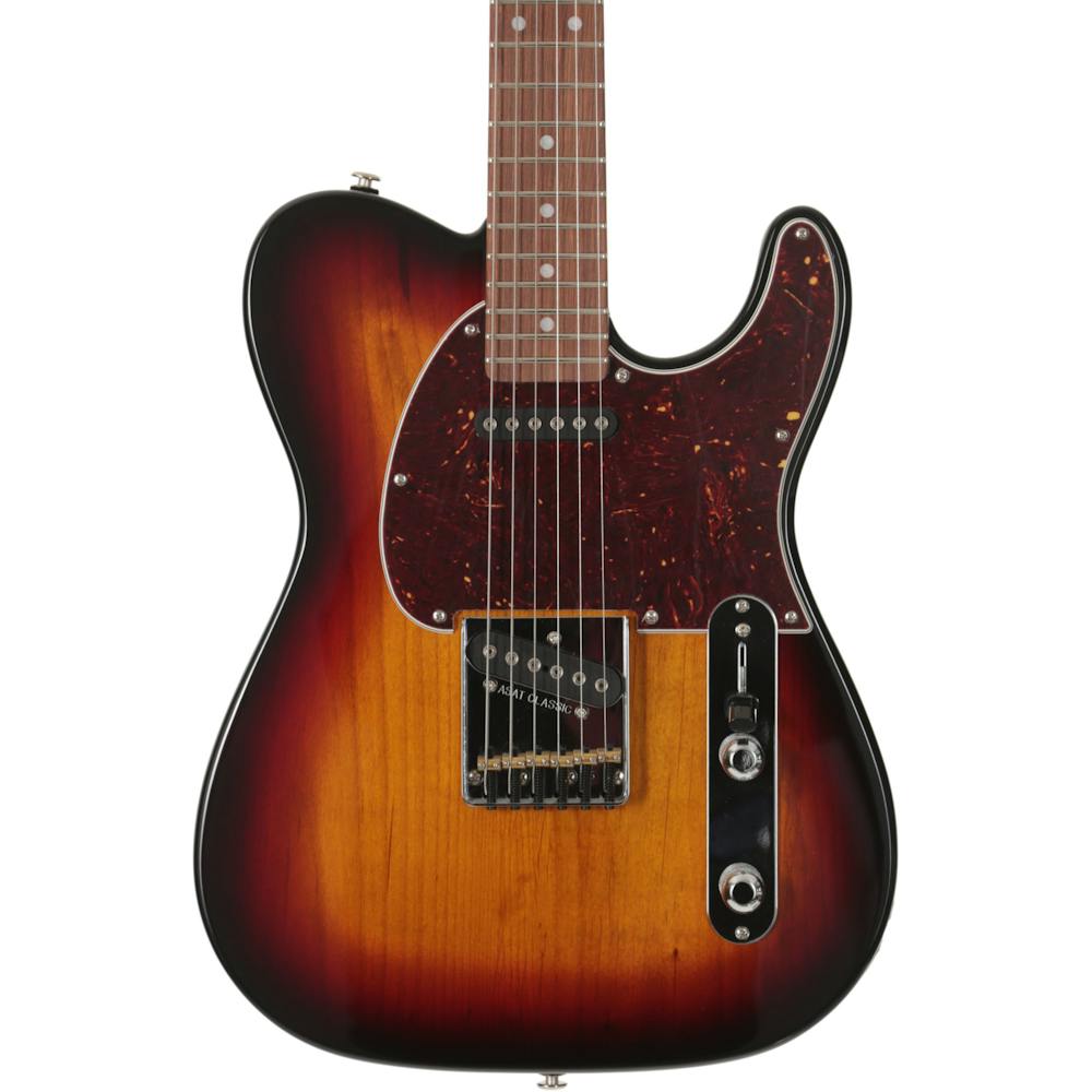 G&L USA Fullerton Deluxe ASAT Classic Electric Guitar in 3-Tone Sunburst