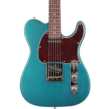 G&L Tribute ASAT Classic Electric Guitar in Emerald Blue Metallic