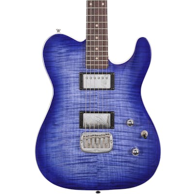 G&L Tribute ASAT Deluxe 'Carved Top' Electric Guitar in Blueburst