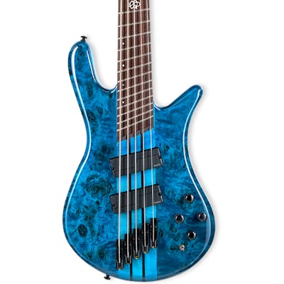 Spector NS Dimension Multi Scale 5 String Bass in Black Blue Gloss