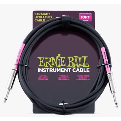 Ernie Ball Ultraflex Black Instrument Cable