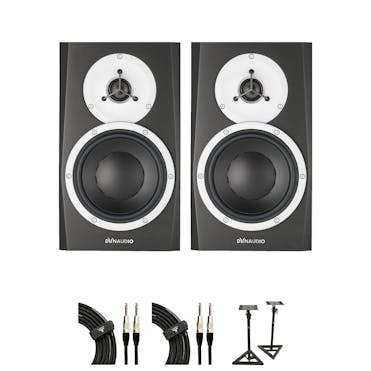Dynaudio BM5 Mk3 Studio Monitor Bundle with stand and cables