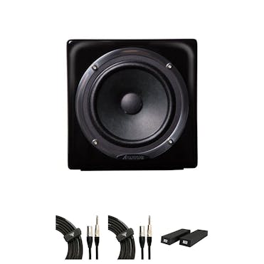 Avantone MixCube Black Speakers Bundle with RoXdon Monitor Pads
 and cables