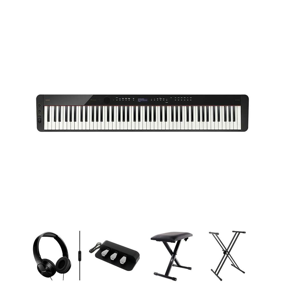 Casio PX-S3100 In Black with Stool, Stand and Headphones