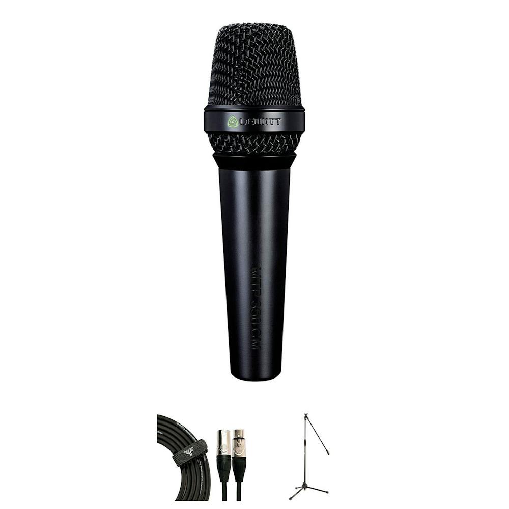 Lewitt MTP350CM Condenser Microphone Bundle with Mic Stand and XLR Cable
