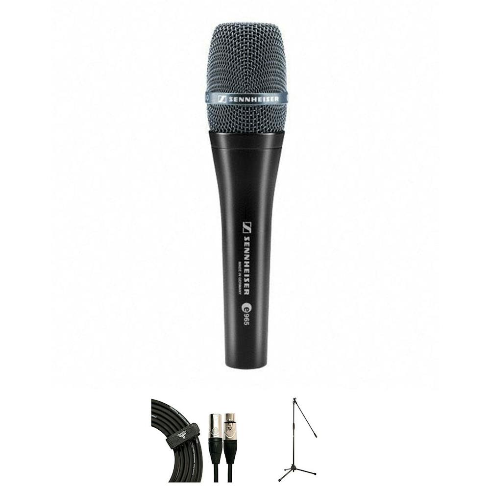 Sennheiser E965 Microphone Bundle with TourTech Mic Stand & XLR Cable