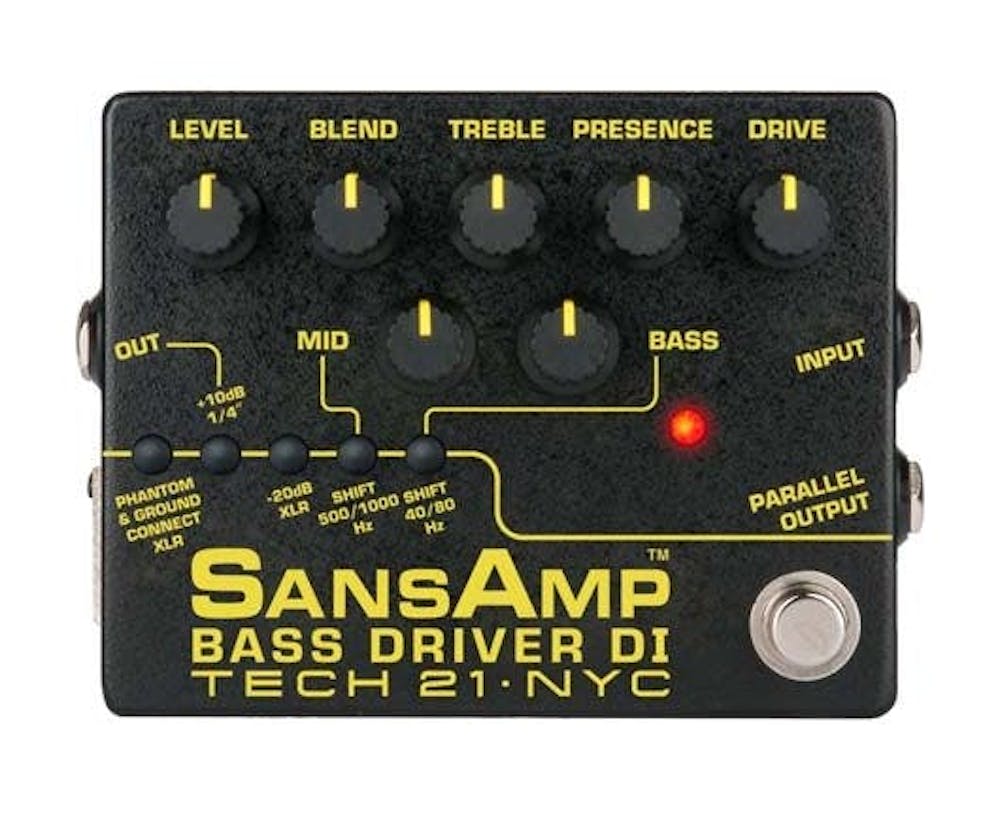 B Stock : Tech 21 SansAmp Bass Driver V2 DI Preamp Pedal