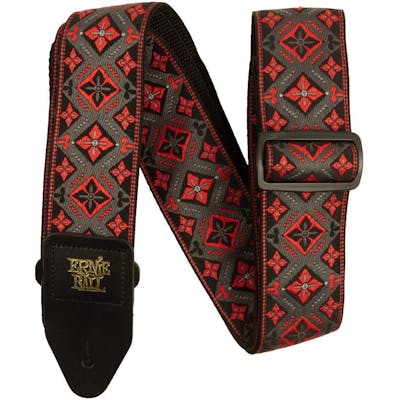 Ernie Ball Jacquard Strap in Red King