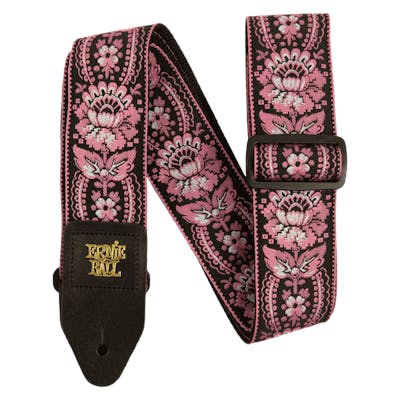 Ernie Ball Jacquard Strap in Pink Orleans