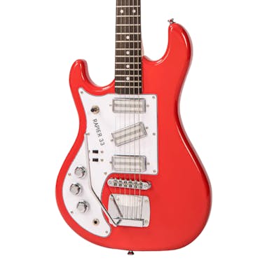 Rapier 33 Left Handed Electric Guitar in Fiesta Red