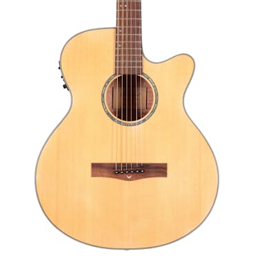 EastCoast G1SCE Grand Auditorium Electro Acoustic Guitar With Cutaway in Natural
