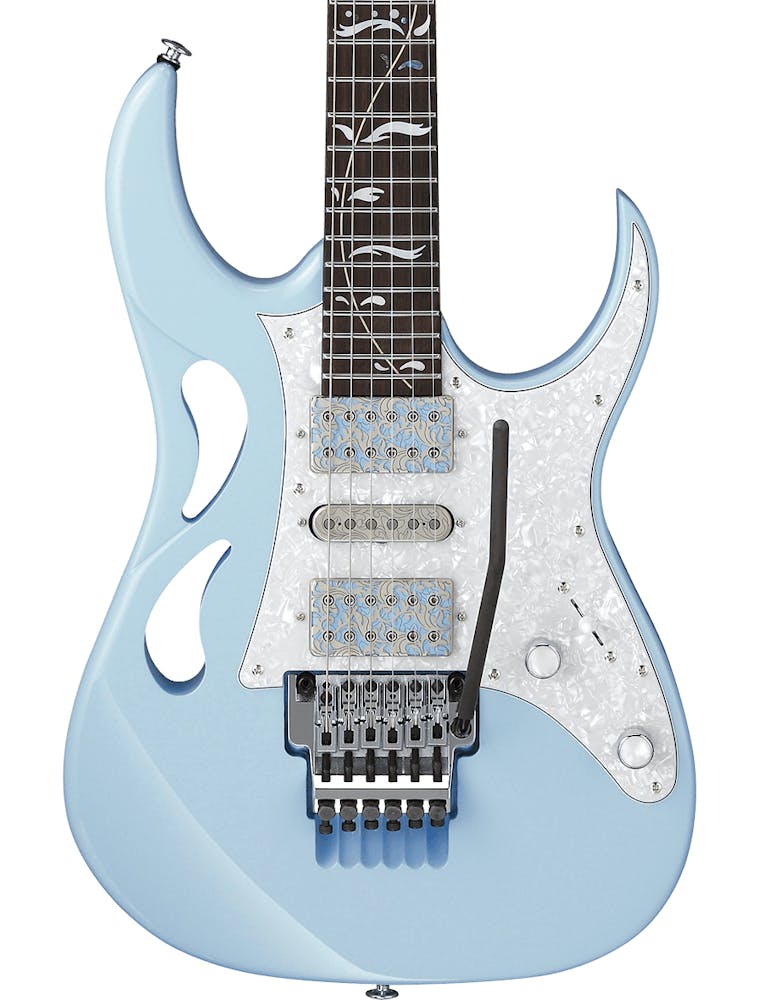Ibanez Steve Vai Signature PIA Electric Guitar in Blue Powder