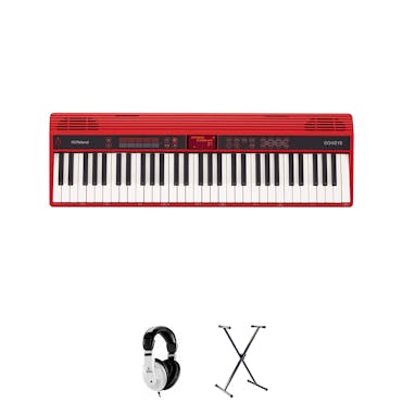 Roland GO 61 Keyboard in Red Bundle