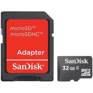 Western Digital SanDisk 32GB Class 4 Micro SDHC Card