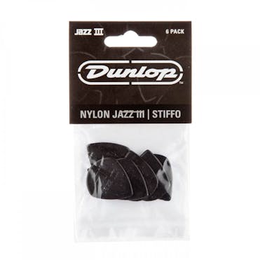 Jim Dunlop Jazz III JD47P3S Nylon Picks 6-pack