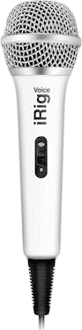 IK Multimedia iRig Voice Handheld Vocal Mic for iOS & Android in White