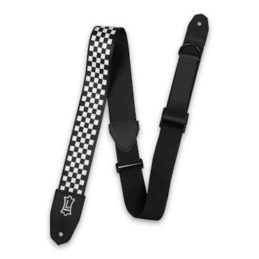 Levy's Right Height 2" Polyester Strap in Black and White Check