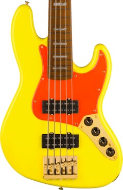 Fender MonoNeon Signature 5-String Jazz Bass V in Neon Yellow
