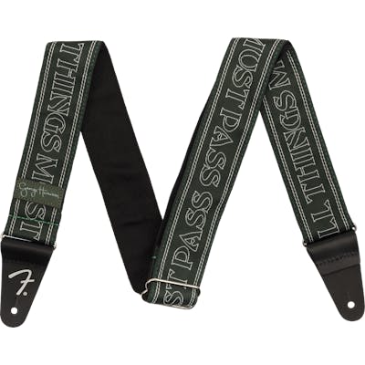 Fender George Harrison All Things Must Pass Logo Guitar Strap in Green