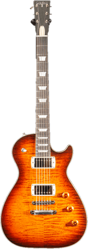Cream T Aurora Custom 2PS Pickup Swapping Electric Guitar in Burnt
