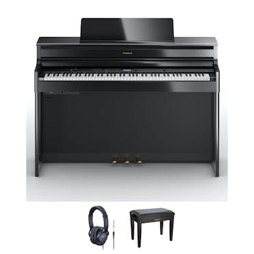 Roland HP704 Digital Piano in Ebony Bundle