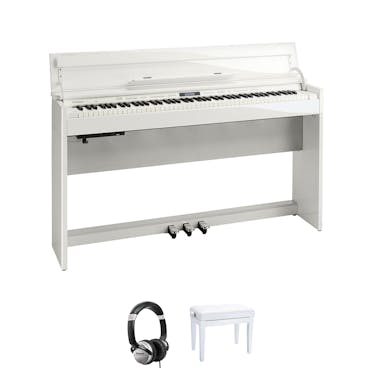Roland DP603 Digital Piano in White Bundle