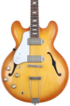 Epiphone USA Collection Casino Hollow Left Handed Electric Guitar in Royal Tan