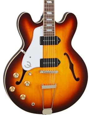 Epiphone USA Collection Casino Hollow Left Handed Electric Guitar in Vintage Sunburst