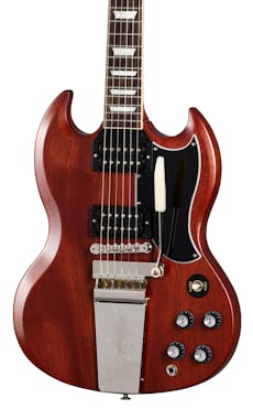 Gibson USA SG Standard '61 Faded Maestro Vibrola Electric Guitar in Vintage Cherry