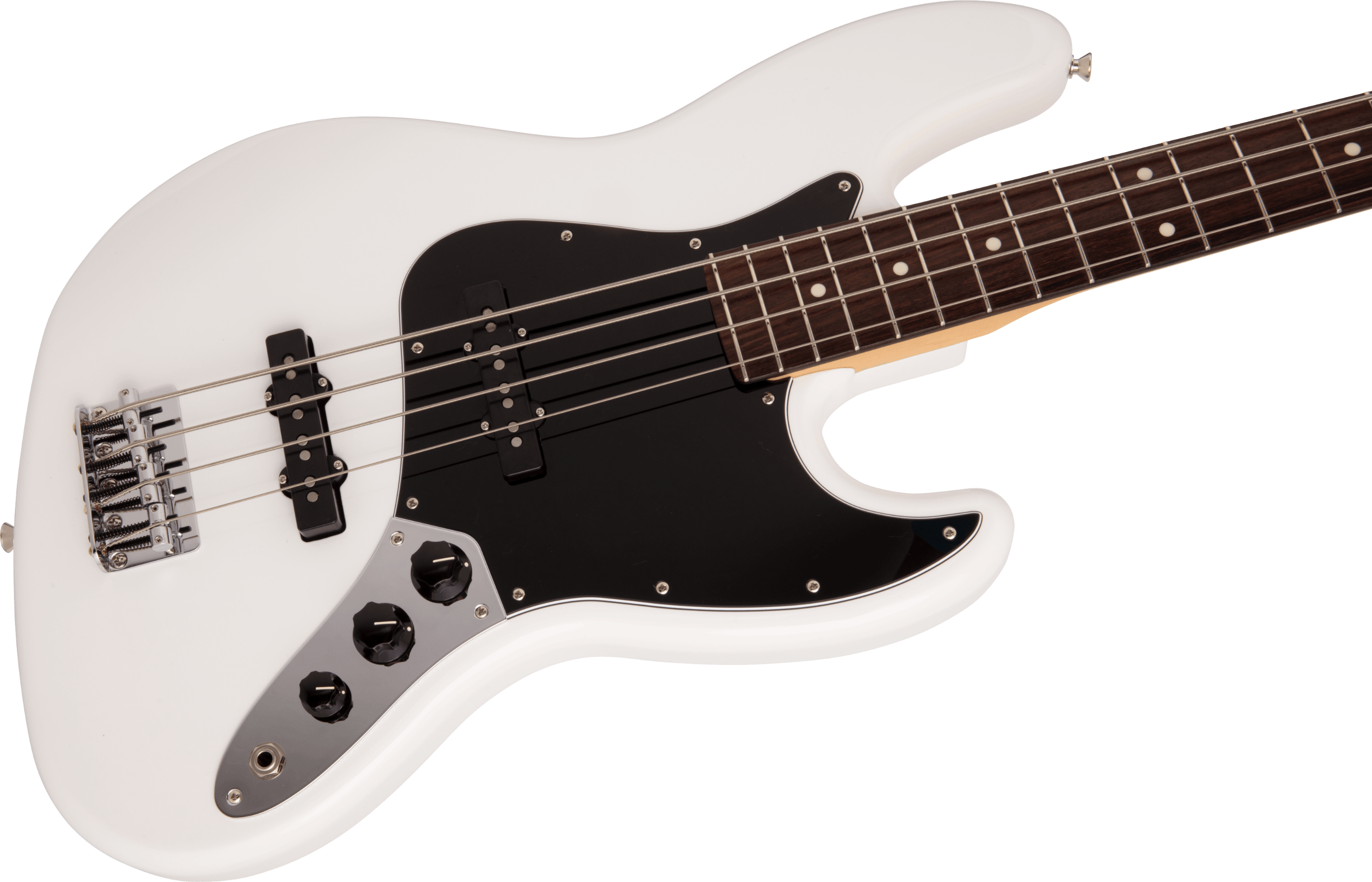 Fender Made in Japan Hybrid II Jazz Bass in Arctic White 